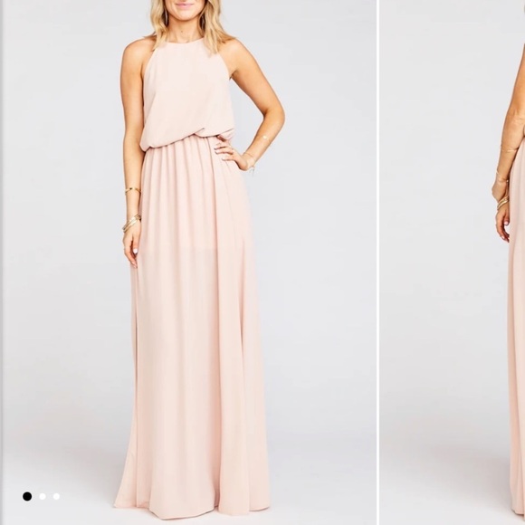 Show Me Your MuMu Dresses & Skirts - Show Me Your MuMu Blush Halter Dress